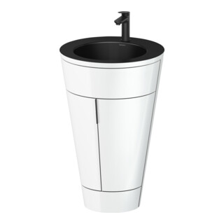 Duravit Meuble sous-vasque c-bonded Set Starck 1 56x86,4x60,5cm, deb., col. no, bl. laqué