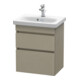 Duravit Meuble sous-vasque Com DuraStyle 50x36,8 cm, blanc, 2 tiroirs, suspendu-1