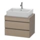 Duravit Meuble sous-vasque Com DuraStyle 70x47,8 cm, blanc mat, 2 tiroirs-1
