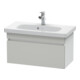 Duravit Meuble sous-vasque Com DuraStyle 73x36,8 cm, béton gris/blanc mat, 1 tiroir-1