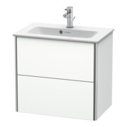 Duravit Meuble sous-vasque Compact XSquare 61x38,8 cm, blanc mat, 2 tiroirs, suspendu-2