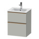 Duravit Meuble sous-vasque D-Neo 51x40,2 cm, 1 tiroir, 1 porte, bois, b chêne/gris mat-1
