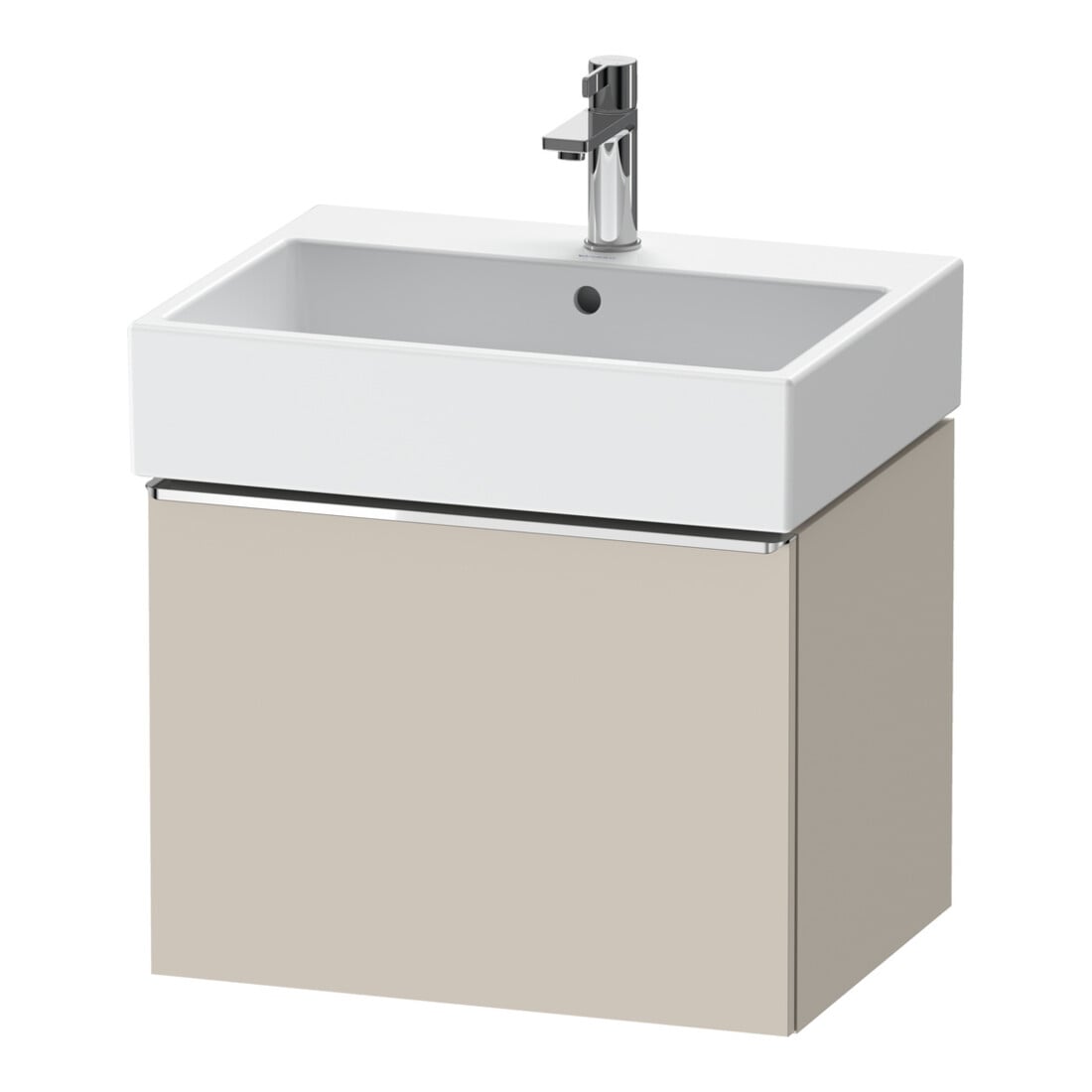Duravit Meuble sous-vasque D-Neo 58,4x44,2 cm, chr/taupe, 1 tiroir, suspendu