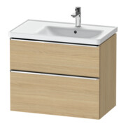Duravit Meuble sous-vasque D-Neo 78,4x45,2 cm, 1 porte, droite, chr/chêne nat.