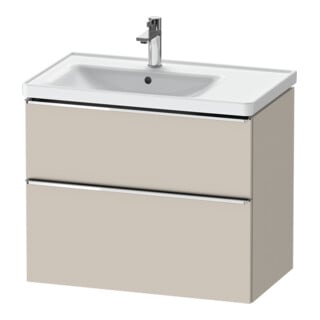 Duravit Meuble sous-vasque D-Neo 78,4x45,2 cm, 1 porte, gauche, chr/taupe mat