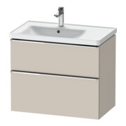 Duravit Meuble sous-vasque D-Neo 78,4x45,2 cm, 1 porte, gauche, chr/taupe mat-1
