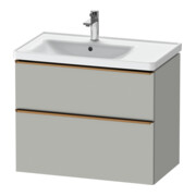 Duravit Meuble sous-vasque D-Neo 78,4x45,2 cm, 1 porte, L, blanc/gris mat