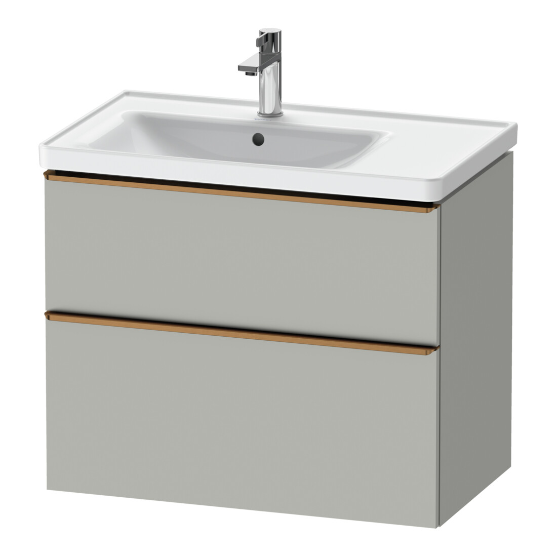 Duravit Meuble sous-vasque D-Neo 78,4x45,2 cm, 1 porte, L, blanc/gris mat