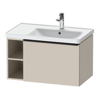 Duravit Meuble sous-vasque D-Neo 78,4x45,2 cm, 1 tiroir, B droite, noir/taupe ma