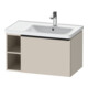 Duravit Meuble sous-vasque D-Neo 78,4x45,2 cm, 1 tiroir, B droite, noir/taupe ma-1