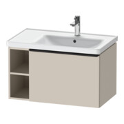 Duravit Meuble sous-vasque D-Neo 78,4x45,2 cm, 1 tiroir, B droite, noir/taupe ma