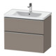 Duravit Meuble sous-vasque D-Neo 78,4x45,2 cm, ES blanc/bas m, 1 porte, 1 tiroir-1