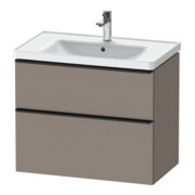 Duravit Meuble sous-vasque D-Neo 78,4x45,2 cm, noir/blanc mat, 1 porte, 1 tiroir-1