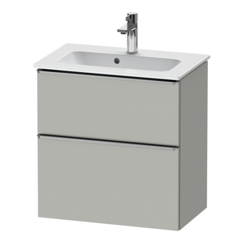 Duravit Meuble sous-vasque D-Neo Compact 61x37,2 cm, ES chêne/gris, 1 tiroir, 1 porte, suspendu