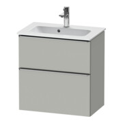 Duravit Meuble sous-vasque D-Neo Compact 61x37,2 cm, ES chêne/gris, 1 tiroir, 1 porte, suspendu-1
