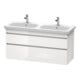 Duravit Meuble sous-vasque DuraStyle 123x44,8x61 cm, 2 tiroirs, blanc mat