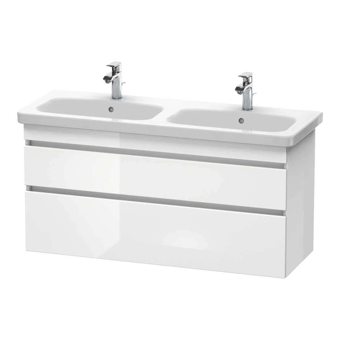 Duravit Meuble sous-vasque DuraStyle 123x44,8x61 cm, 2 tiroirs, blanc mat