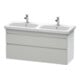 Duravit Meuble sous-vasque DuraStyle 123x44,8x61 cm, 2 tiroirs, blanc mat/bois-1
