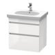 Duravit Meuble sous-vasque DuraStyle 60x45,3 cm, blanc mat, 2 tiroirs, suspendu-4