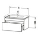 Duravit Meuble sous-vasque DuraStyle 73x44,8 cm, lin, 1 tiroir, suspendu