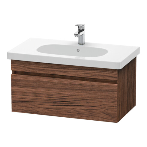 Duravit Meuble sous-vasque DuraStyle 80x45,3 cm, noyer foncé, 1 tiroir, suspendu