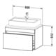 Duravit Meuble sous-vasque DuraStyle 80x54,8 cm, lin, pour console, 1 tiroir-3