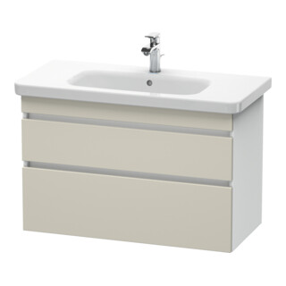 Duravit Meuble sous-vasque DuraStyle 93x44,8 cm, taupe/blanc, 2 tiroirs, suspendu