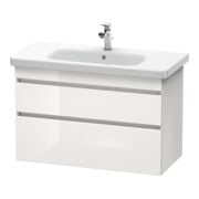 Duravit Meuble sous-vasque DuraStyle 93x44,8 cm, taupe/blanc, 2 tiroirs, suspendu-2