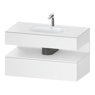 Duravit Meuble sous vasque encastré Qatego 100x55x60 cm, blanc mat, console