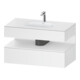 Duravit Meuble sous vasque encastré Qatego 100x55x60 cm, blanc mat, console-1