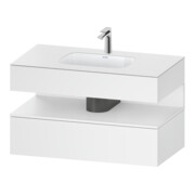 Duravit Meuble sous vasque encastré Qatego 100x55x60 cm, blanc mat, console