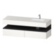 Duravit Meuble sous-vasque encastré Qatego 160x50x60 cm, Kon-WTU, gris mat/blanc mat-1