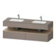 Duravit Meuble sous vasque encastré Qatego 160x55x60cm, blanc mat-1