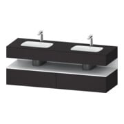 Duravit Meuble sous-vasque encastré Qatego 160x55x60cm, Kon-WTU, B, blanc mat avec Grap