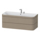 Duravit Meuble sous-vasque Happy D.2 Plus 117,5x49 cm, 2 tiroirs, 2 poignées, lin