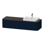 Duravit Meuble sous-vasque Happy D.2 Plus 160x55 cm, 2 tiroirs, pour AWT, bleu mat