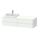 Duravit Meuble sous-vasque Happy D.2 Plus 160x55 cm, 4 tiroirs, blanc mat, gauche-1