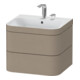 Duravit Meuble sous-vasque Happy D.2 Plus 57,5x49cm, 2 tiroirs, lin