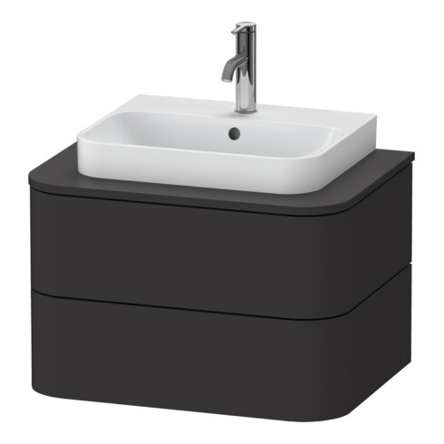 Duravit Meuble sous-vasque Happy D.2 Plus 65x48 cm, 2 tiroirs, graph mat