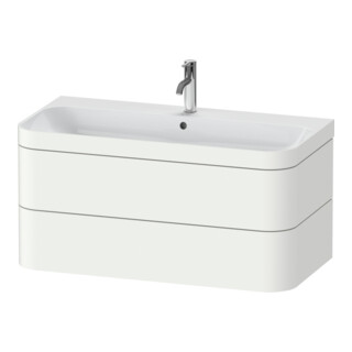 Duravit Meuble sous vasque Happy D.2 Plus 97,5x49 cm, 1 HL, blanc mat, 2 tiroirs