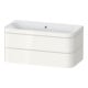Duravit Meuble sous vasque Happy D.2 Plus 97,5x49 cm, sans trop-plein, blanc brillant, 2 tiroirs-1