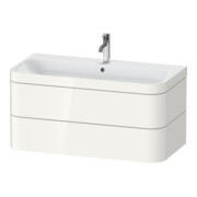 Duravit Meuble sous-vasque Happy D.2 Plus 97,5x49cm, 1 porte, blanc brillant, 2 tiroirs