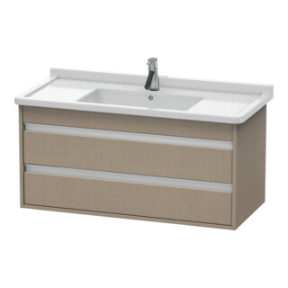 Duravit Meuble sous-vasque Ketho 100x45,5 cm, beige, 2 tiroirs, suspendu