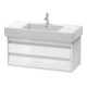 Duravit Meuble sous-vasque Ketho 100x45,5 cm, blanc brillant, 2 tiroirs, suspendu-1