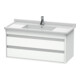 Duravit Meuble sous-vasque Ketho 100x45,5 cm, blanc mat, 2 tiroirs, suspendu-1