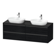 Duravit Meuble sous-vasque Ketho.2 160x55cm, B chêne, blanc œuf, 4 tiroirs, suspendu