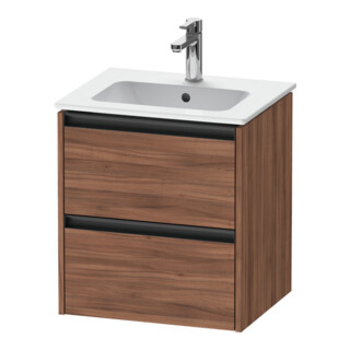 Duravit Meuble sous-vasque Ketho.2 51x42x54,9 cm, 2 tiroirs, suspendu, noyer naturel