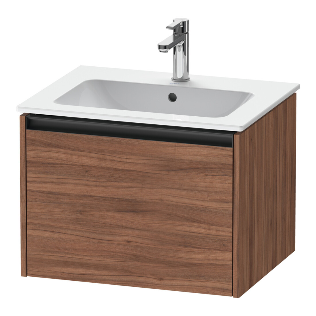 Duravit Meuble sous-vasque Ketho.2 61x48 cm, noyer naturel, 1 tiroir, suspendu