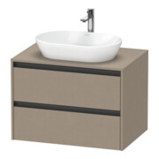 Duravit Meuble sous-vasque Ketho.2 80x55 cm, blanc mat, 1 découpe, suspendu