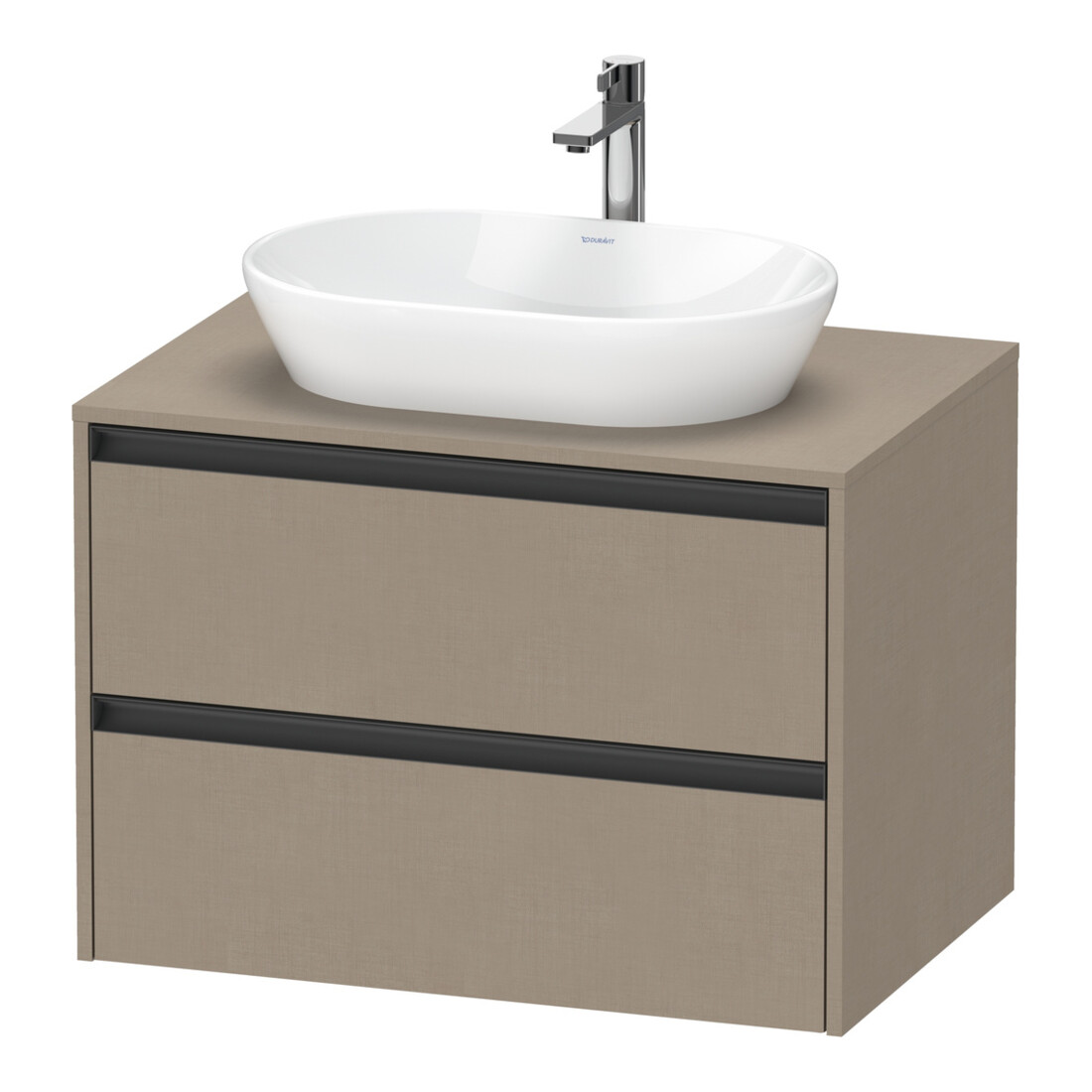 Duravit Meuble sous-vasque Ketho.2 80x55 cm, blanc mat, 1 découpe, suspendu
